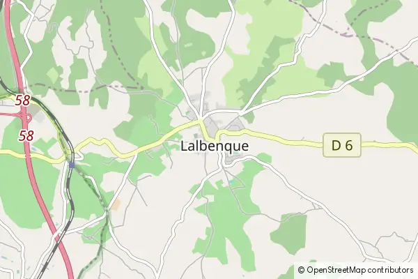 Mapa Lalbenque