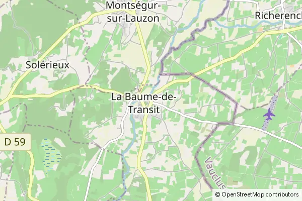 Mapa La Baume-de-Transit