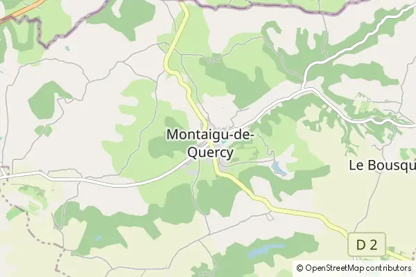 Mapa Montaigu-de-Quercy