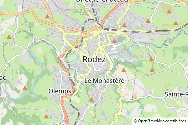 Mapa Rodez