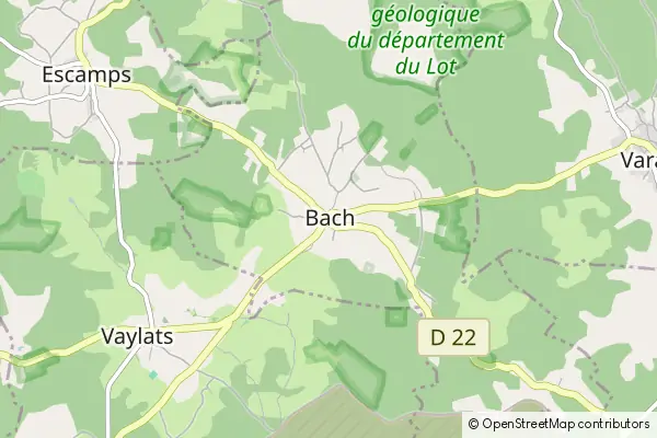 Mapa Bach