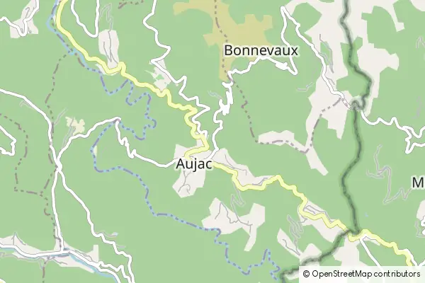 Mapa Aujac