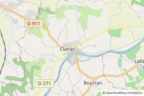 Mapa Clairac