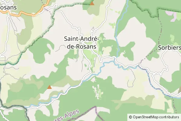 Mapa Saint-André-de-Rosans