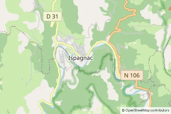 Mapa Ispagnac