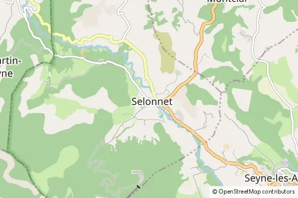 Mapa Selonnet