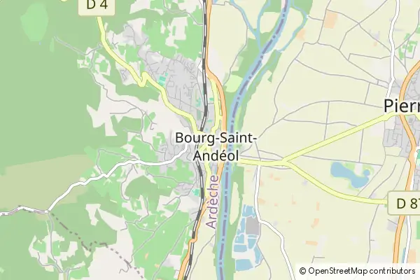 Mapa Bourg-Saint-Andéol