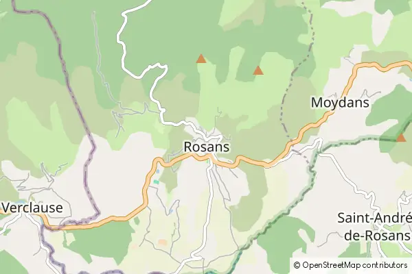 Mapa Rosans