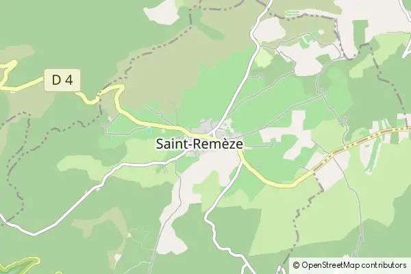 Mapa Saint-Remèze