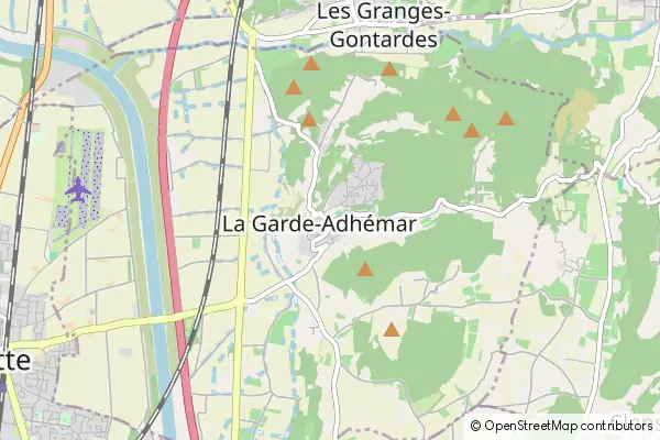 Mapa La Garde-Adhémar