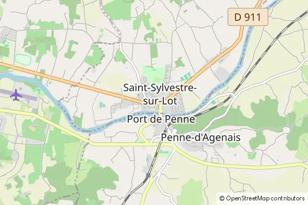 Mapa Saint Sylvestre sur Lot