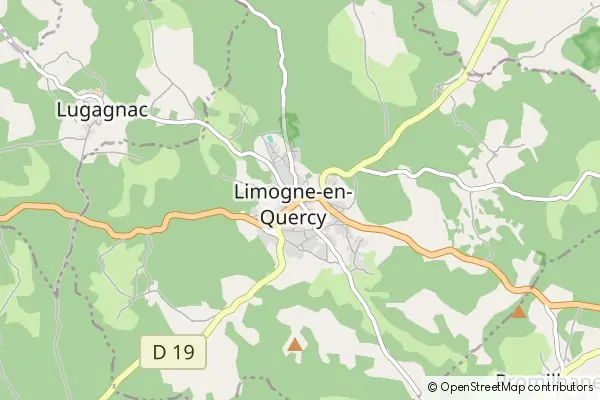 Mapa Limogne-en-Quercy