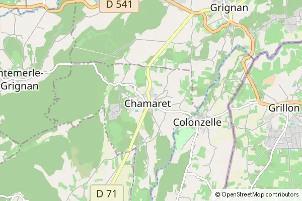 Mapa Chamaret