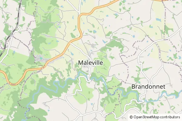 Mapa Maleville