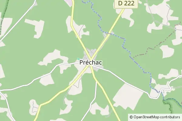 Mapa Préchac
