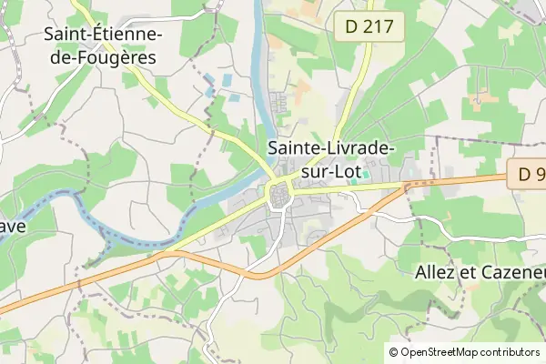 Mapa Sainte-Livrade-sur-Lot