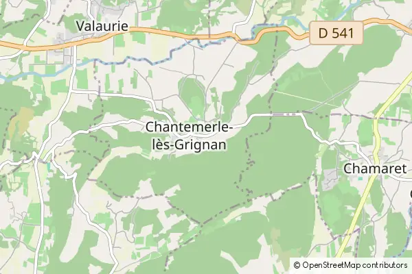 Mapa Chantemerle-lès-Grignan