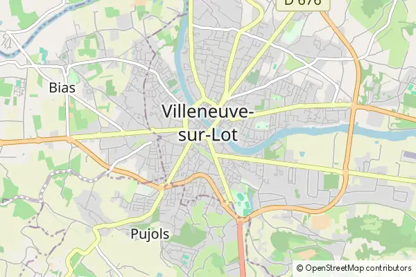 Mapa Villeneuve-sur-Lot