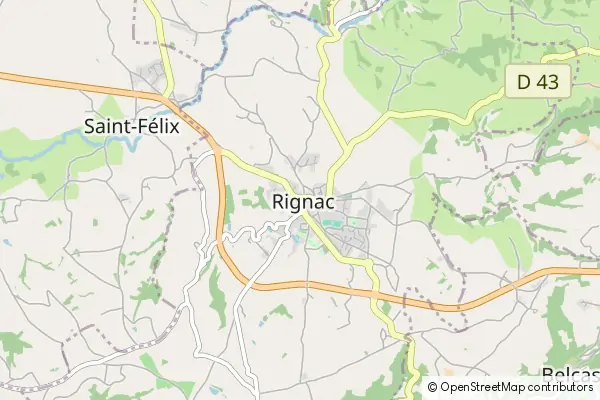 Mapa Rignac