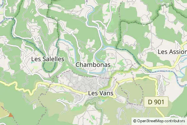 Mapa Chambonas