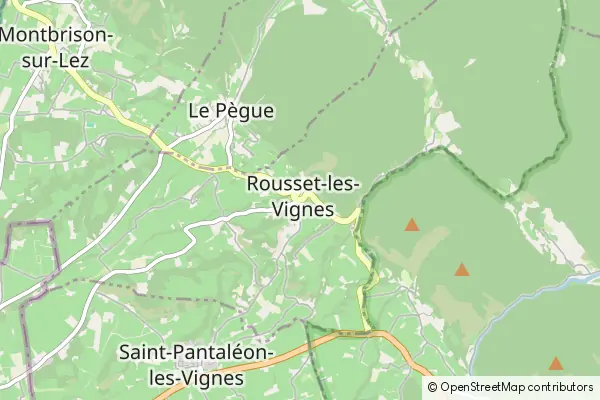 Mapa Rousset-les-Vignes