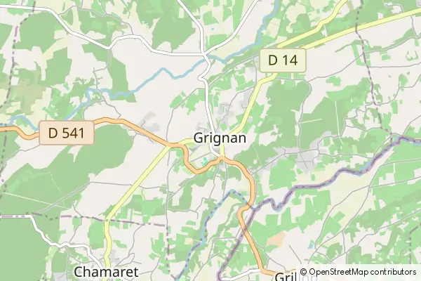 Mapa Grignan