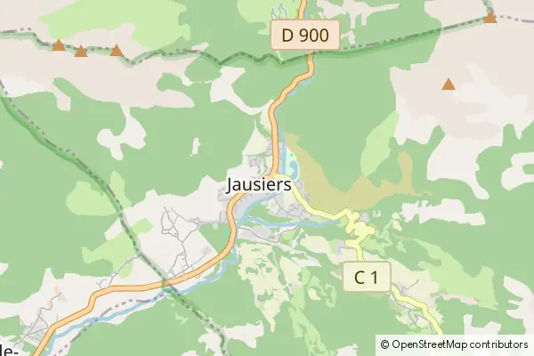 Mapa Jausiers