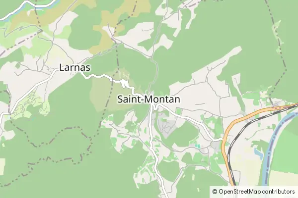 Mapa Saint-Montan