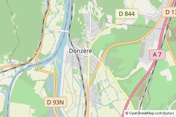 Mapa Donzère