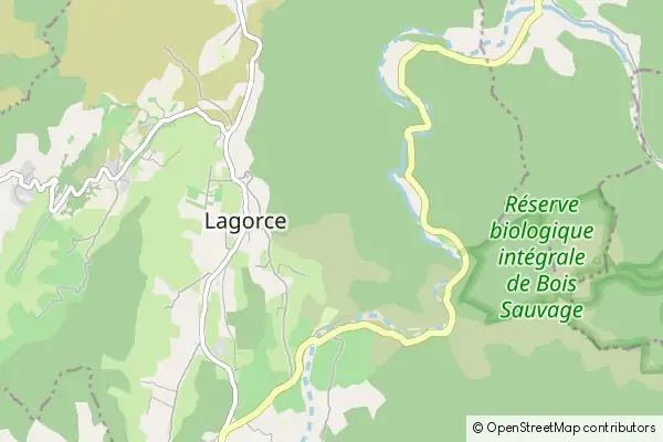 Mapa Lagorce