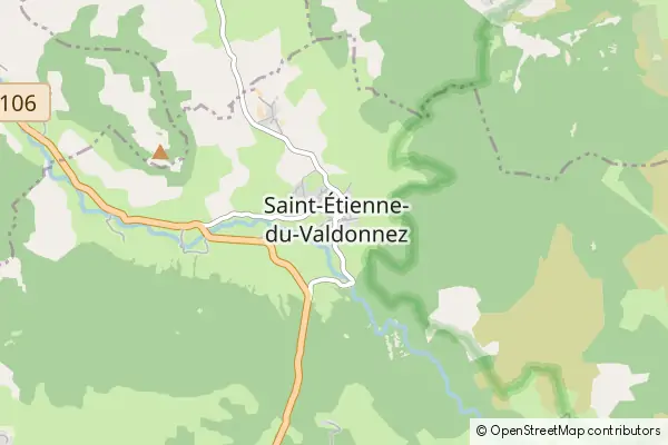 Mapa Saint-Étienne-du-Valdonnez