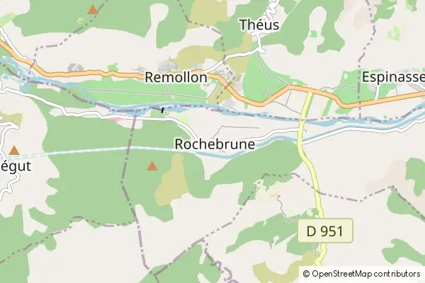 Mapa Rochebrune