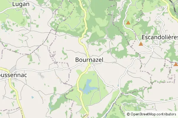 Mapa Bournazel