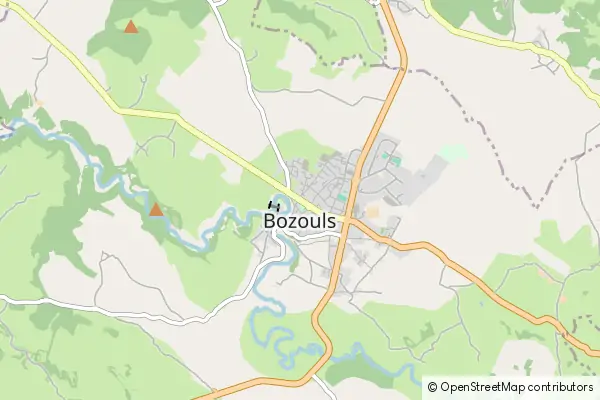 Mapa Bozouls