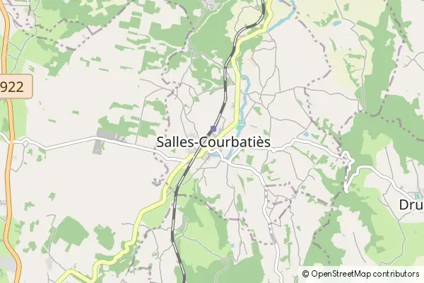 Mapa Salles-Courbatiès