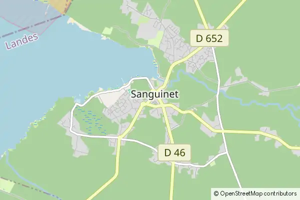 Mapa Sanguinet