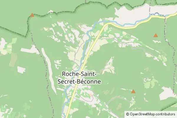 Mapa Roche-Saint-Secret-Béconne