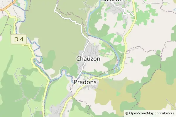 Mapa Chauzon