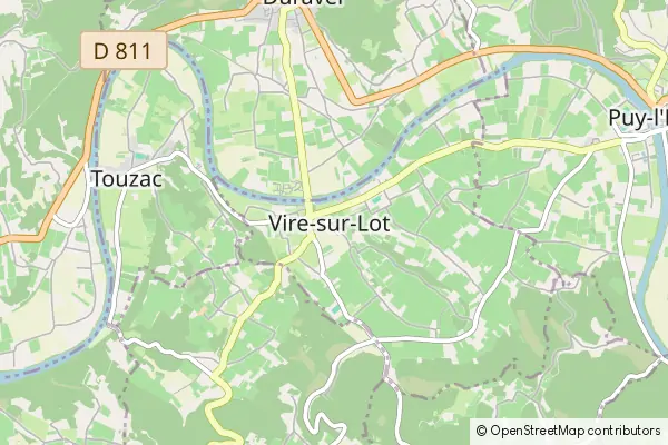 Mapa Vire-sur-Lot