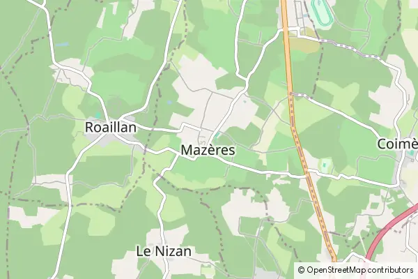 Mapa Mazères