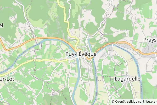 Mapa Puy-l'Évêque