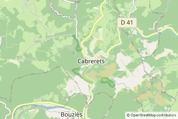 Mapa Cabrerets