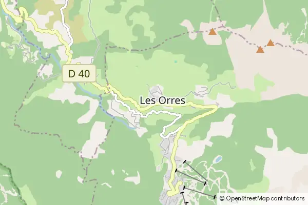 Mapa Les Orres