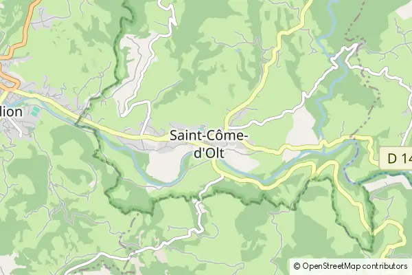 Mapa Saint-Côme-d'Olt