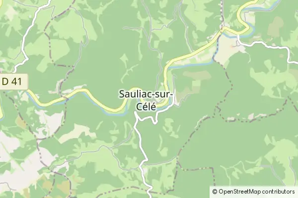 Mapa Sauliac-sur-Célé