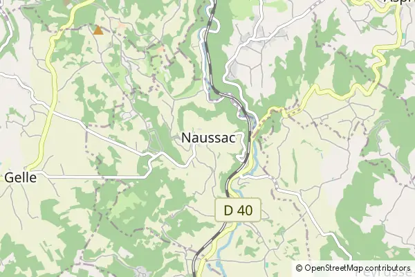 Mapa Naussac