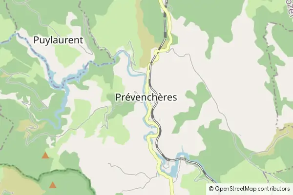 Mapa Prévenchères