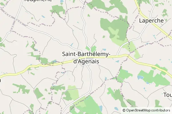 Mapa Saint Barthelemy d'Agenais