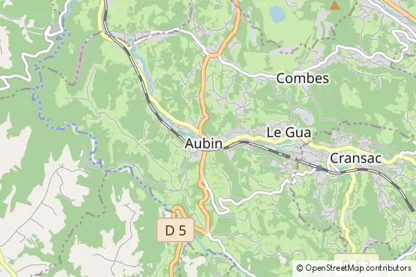 Mapa Aubin