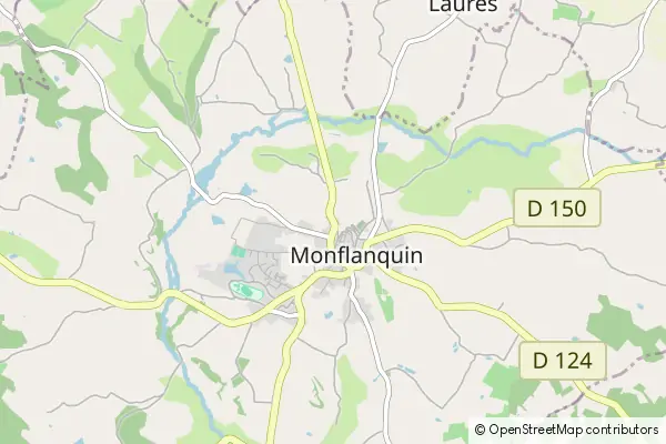 Mapa Monflanquin